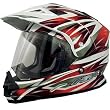 AFX FX-39DS Dual Sport Motorcycle Helmet Multi Red DS (Large 0110-2481)