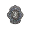 Orden 5,8 cm * 6,6 cm B�GELBILD AUFN�HER APPLIKATION L�we Emblem Logo Safari Stadt Wappen Emblem Ritterorden Schulorden Ritter Weltreise Zootier Tier Tiere PATCH