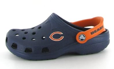 Crocs Kids 'NFL Beach Chicago Bears' Clog Shoe, NavyOrange, X Small ...