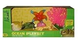 Animal Planet Ocean Playset with Blowfish, Starfish, Sea Turtle, Octopus, Sting Ray and CoralIMAGE