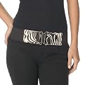 Xhilaration® Zebra Tab-Front Stretch Belt - Black