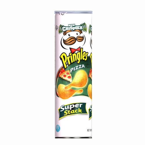 Pringles Potato Crisps Super Stack, Pizza, 6.38-Ounce Tubes (Pack of 14)