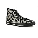 Converse All Star Chuck Taylor Back White Zebra Rare High Top Trainers