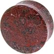 1 Inches Gauge Leopardskin Natural Stone Double Flare Plug