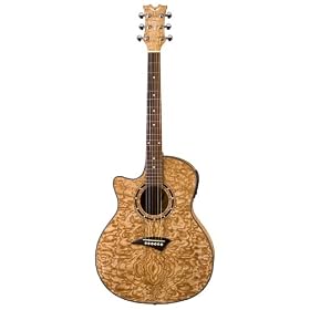 41yGzWA5ZUL. SL500 AA280  Dean Exotica Quilt Ash Lefty Acoustic Electric Guitar, Gloss Natural