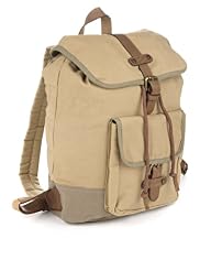 Cotton Rich Two Tone Canvas Rucksack