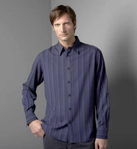 Big & Tall Autograph Multi-Tonal Stripe Shirt