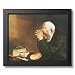 Daily Bread Man Praying At Dinner Table Grace Religious Picture Framed Art Print