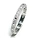 Platinum and Diamond Engraved Wedding Band or Anniversary Ring with Fine Millgrain Edge, Ring Size 8.5 (T.w 0.30)