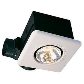  Air King AK917 Bulb Heater with Exhaust Fan, Single Bulb