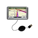 Retractable USB Cable for the Garmin Nuvi 255W with Power Hot Sync and Charge capabilities - Gomadic Brand w/ TipExchange Technology