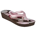 Women's Xhilaration&reg; Leota Print Wedge Flip Flops - Brown