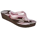 Women's Xhilaration&reg; Leota Print Wedge Flip Flops - Brown