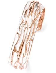 Leslies SS Rose Gold-plated Small Domed Scrunch Bangle