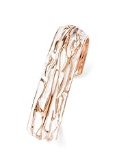 Leslies SS Rose Gold plated Small Domed Scrunch Bangle