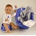 Brüderchen Gr.40 Trink+Näßbaby als Set mit Badewanne, Nachttopf,