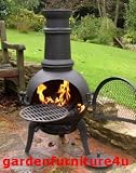 gf4u Cast Iron Chimenea Havana - Small - Black