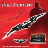 41yH8eKKIYL. SL160  Black Batman Batarang Shape Dark Knight Dbl Edge Sharp Folding Knife