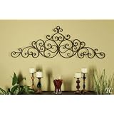 48 Tuscan Wrought Iron Scroll Wall Grille Header Swag by TreasureCombers