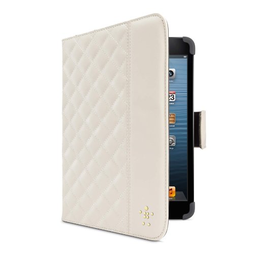 Belkin Quilted Cover with Stand for the New iPad mini (Cream)