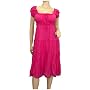 Pink Cotton Empire Waist Plus Size SunDress