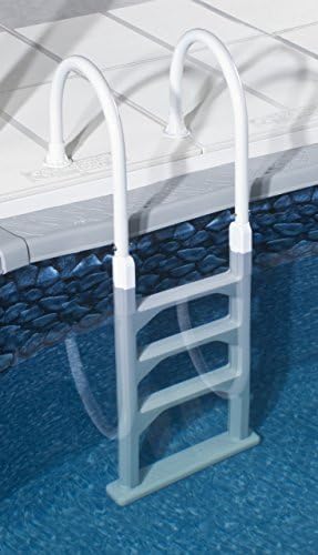 Economical & Durable resin and aluminum above-ground in-pool ladder