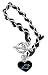 NFL Carolina Panthers Chain and Leather Strap title=