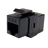 CableWholesale Cat6 Inline Keystone Coupler RJ45 Adapter Black (326-220BK)