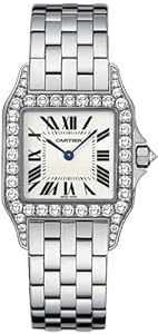 Cartier Santos Demoiselle 18kt White Gold Diamond Ladies Watch WF9003Y8