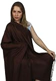 Viscose Pashmina Self Design Paisley Shawl Stole Wrap Coffee (28x78) Buy 2 Get FREE SHIPPING