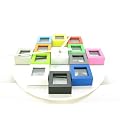 Wall Clock With Multi Coloured Photo Frames