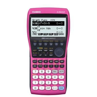 Casio FX-9860GII Graphing Calculator - Pink 