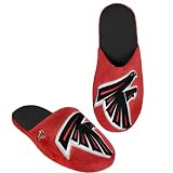 ATLANTA FALCONS OFFICIAL LOGO PLUSH SLIPPERS SIZE L