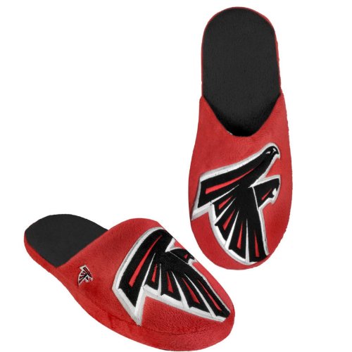 ATLANTA FALCONS OFFICIAL LOGO PLUSH SLIPPERS SIZE L