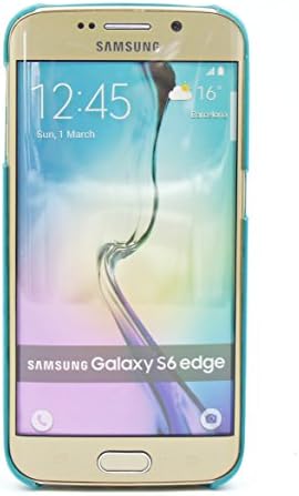 Aimtech™ Galaxy S6 Edge Case, Premium Synthetic Leather, Unique designed for Samsung Galaxy S6 Edge (4.7") Case, Leather Fit Soft-Premium Synthetic Leather Case for Samsung S6 Edge (4.7") -Shiny Metallic Green (AIMT1519)