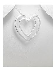 Heart Pendant Necklace In 92.5 Sterling Silver