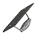 GoodCook Cast Iron Grill Press for Meat and Sandwiches, Pre-Seasoned Burger Press and Meat Flattener, Black/Silver