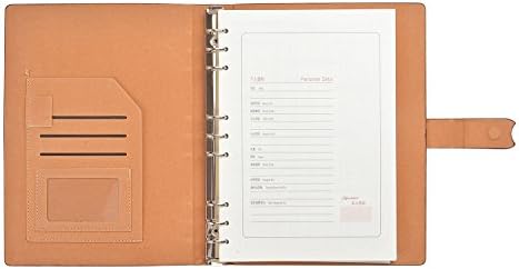 Monumentum Document folder / Padfolio / Notebook / Conference Folder, 10.63 inch x 8.27 inch x 0.79 inch, brown leatherette, flap closure, notepad with 30 sheets (10.24 inch x 7.48 inch), Mod. DH-2721-02 (US)