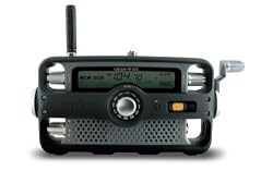 Et&oacute;n FR1000 Voicelink Self-Powered Hand-Crank AM/FM/NOAA Weather Two-Way GMRS Clock Radio with Flashlight, Siren, and Cell Phone Charger (Black)