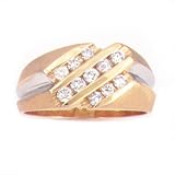 14K Men's .50 CTW Channel Set Diamond Ring