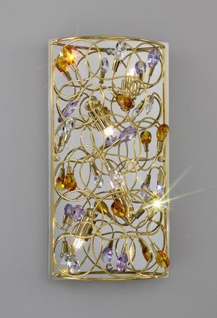ARABESQUE:Wandleuchte,Made in Italy, STRASS Swarovski Kristall,24 Karat Gold Veredelung