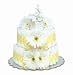 Search Our Specialty Mall : Bloomers Baby Diaper Cake Classic Yellow Gerbera Daisies 2-Tier