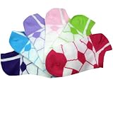 Stride Rite Girls 7-16 6 Pack Soccer No Peek Socks