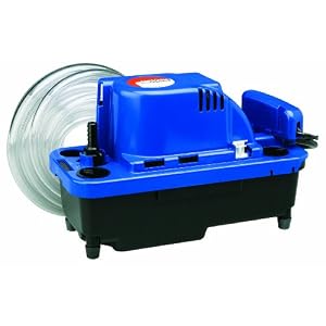Little Giant VCMX-20ULST VCMX Series Automatic Condensate Removal 1/30 HP Pump with Safety Switch