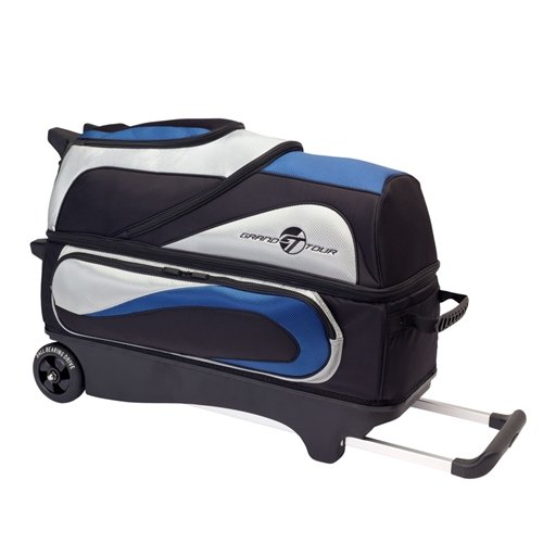 Ebonite Grand Tour IV Inline Bowling Bag- Navy/Silver