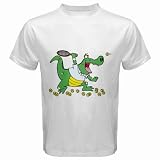 Men's Customized TENNIS GATOR 100% Cotton White T-shirt