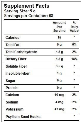 Yerba Prima Psyllium Whole Husks -- 12 oz (Pack of 3)