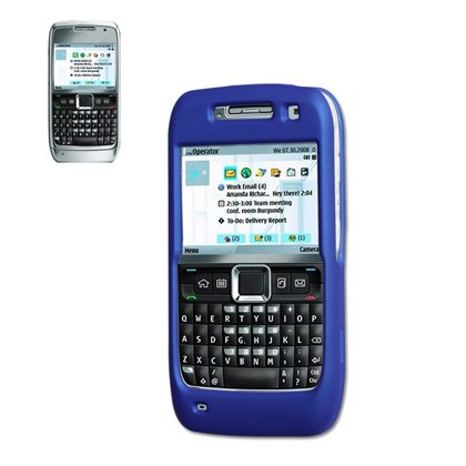 Fashionable Perfect Fit Hard Protector Skin Cover Cell Phone Case for Nokia E71 / E71X AT&T,T-mobile - Black