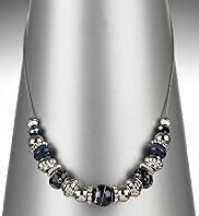 Moonlight Bead & Ring Collar Necklace