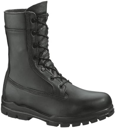 Women's Bates 9 inch U.S. Navy Suede DuraShocks Steel Toe Boots Black, BLACK, 11W
